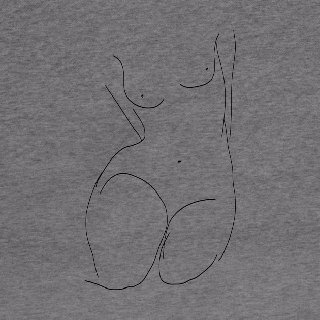 Picasso Line Art - Female body by shamila